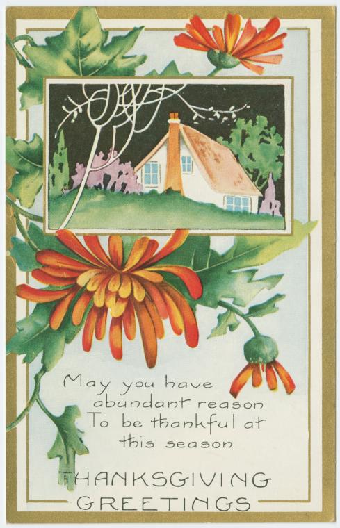 Vintage Thanksgiving postcard - Thanksgiving greetings3