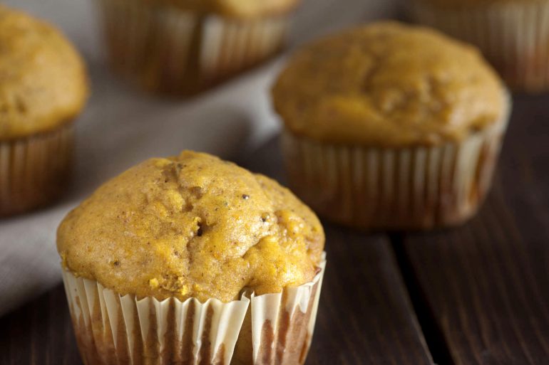 Golden squash muffins