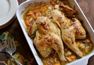 Skip the turkey and make a butterflied chicken for Thanksgiving | MakeItGrateful.com