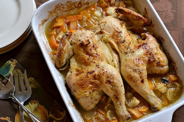 Skip the turkey and make a butterflied chicken for Thanksgiving | MakeItGrateful.com