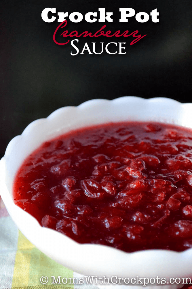 set it and forget it with cranberry sauce in the slow cooker