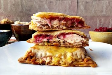 Use up Thanksgiving turkey meat leftovers with this hot pocket recipe