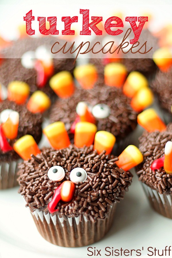 turkey decorated cupcakes