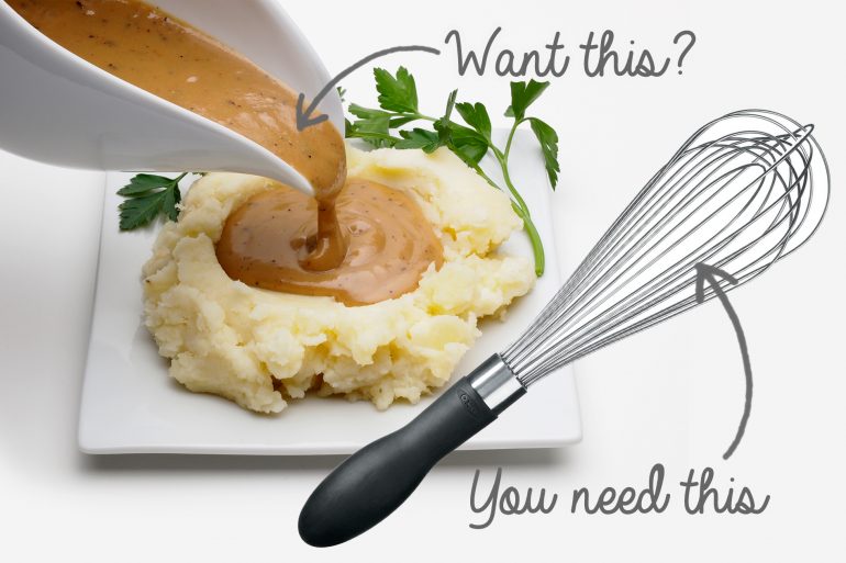 Use the best whisk for whipping up gravy | MakeItGrateful.com