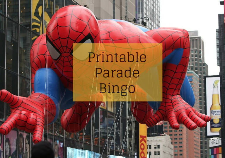 Printable Parade Bingo from MakeItGrateful.com