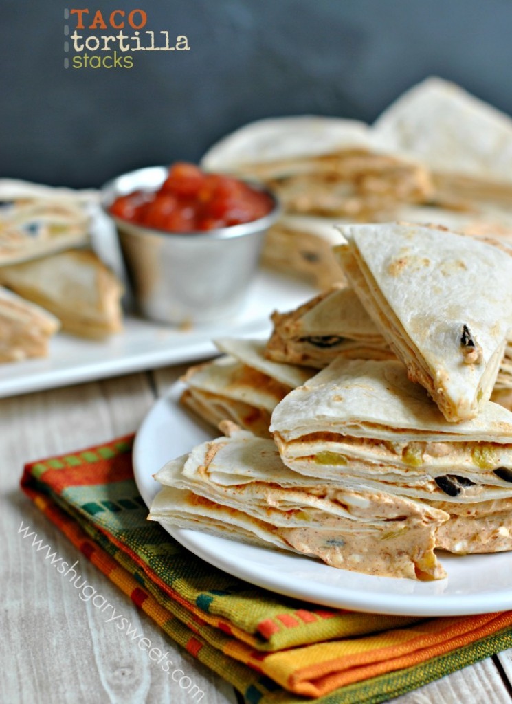 tortillas stuffed with a spicy cream cheese filling