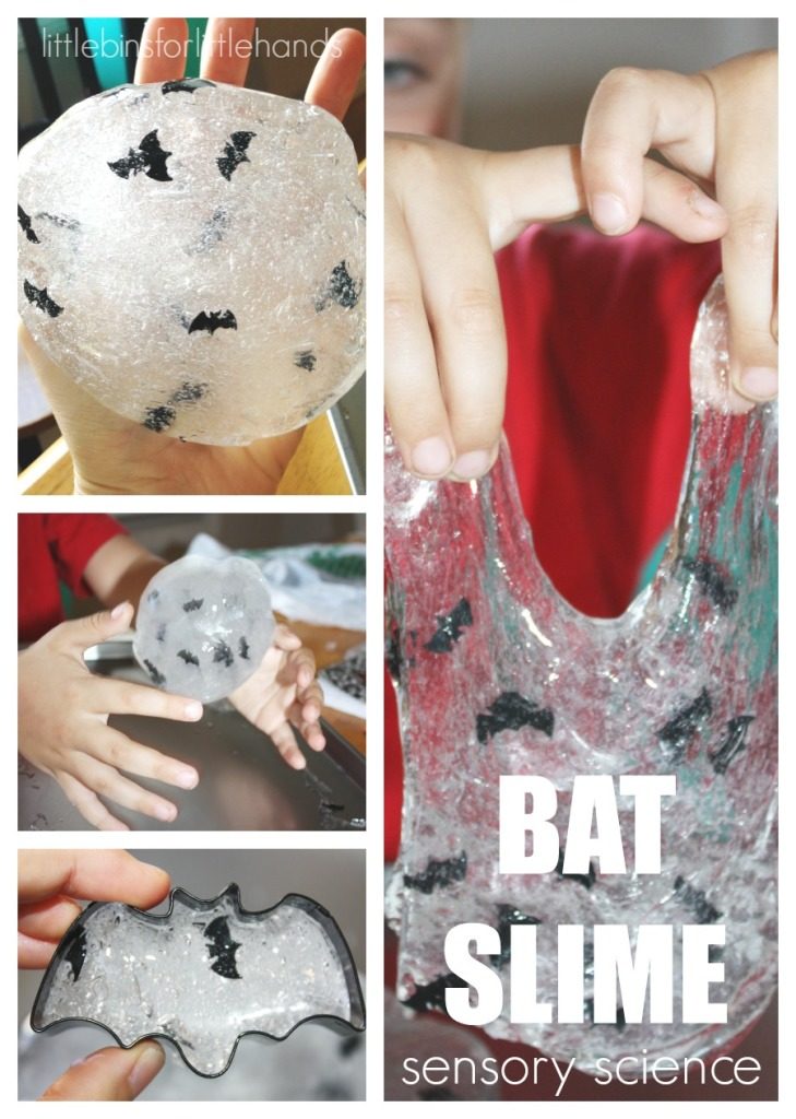 DIY Halloween bat slime