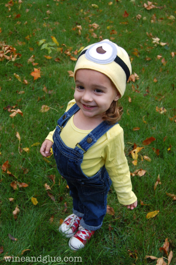 minion DIY toddler halloween costume