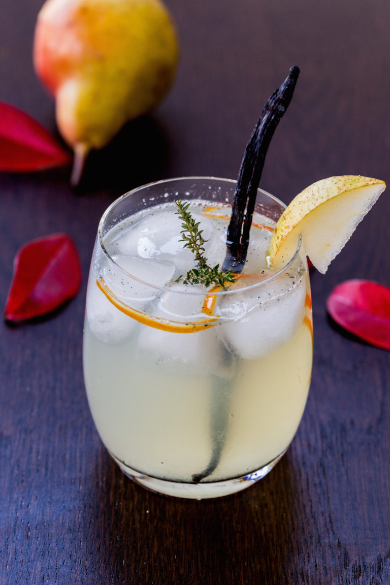 Vanilla Pear Rum Cocktail | MakeItGrateful.com
