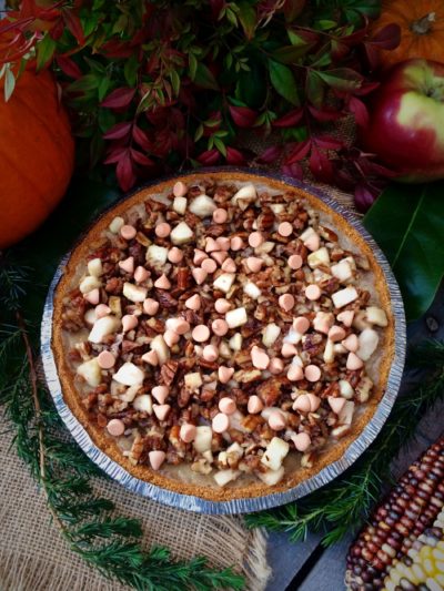 Butterscotch apple cream pie for Thanksgiving