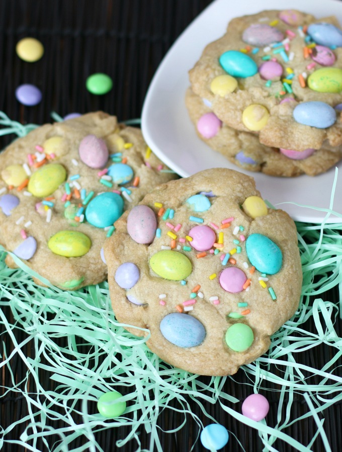 Leftover Easter candy cookies