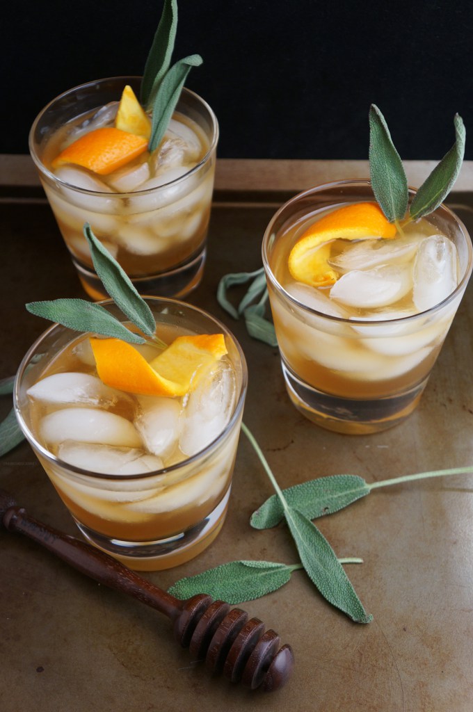 Honey Winter Bourbon Cocktail for Christmas