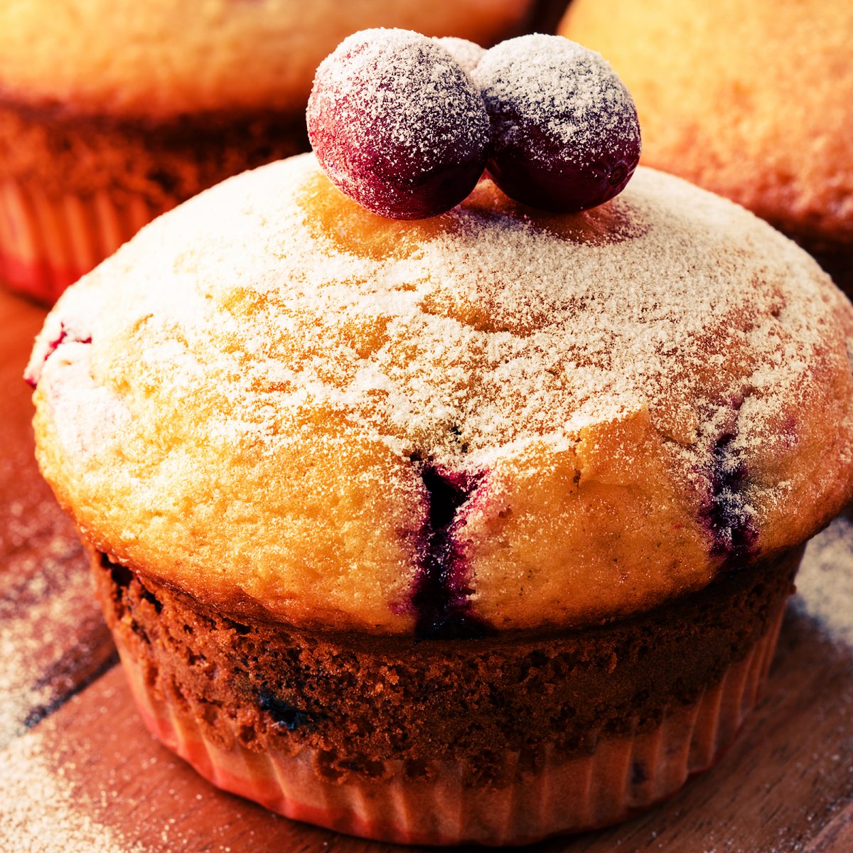 Cranberry-orange muffins