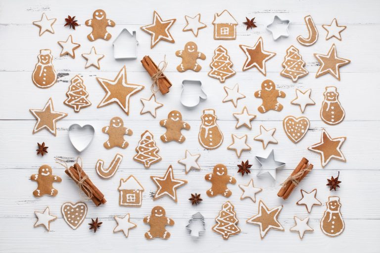 christmas cookies gingerbread and cinnamon