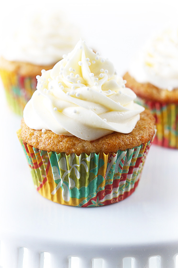 Carrot Cake Cupcakes with Cream Cheese Frosting by Le Creme de la Crumb