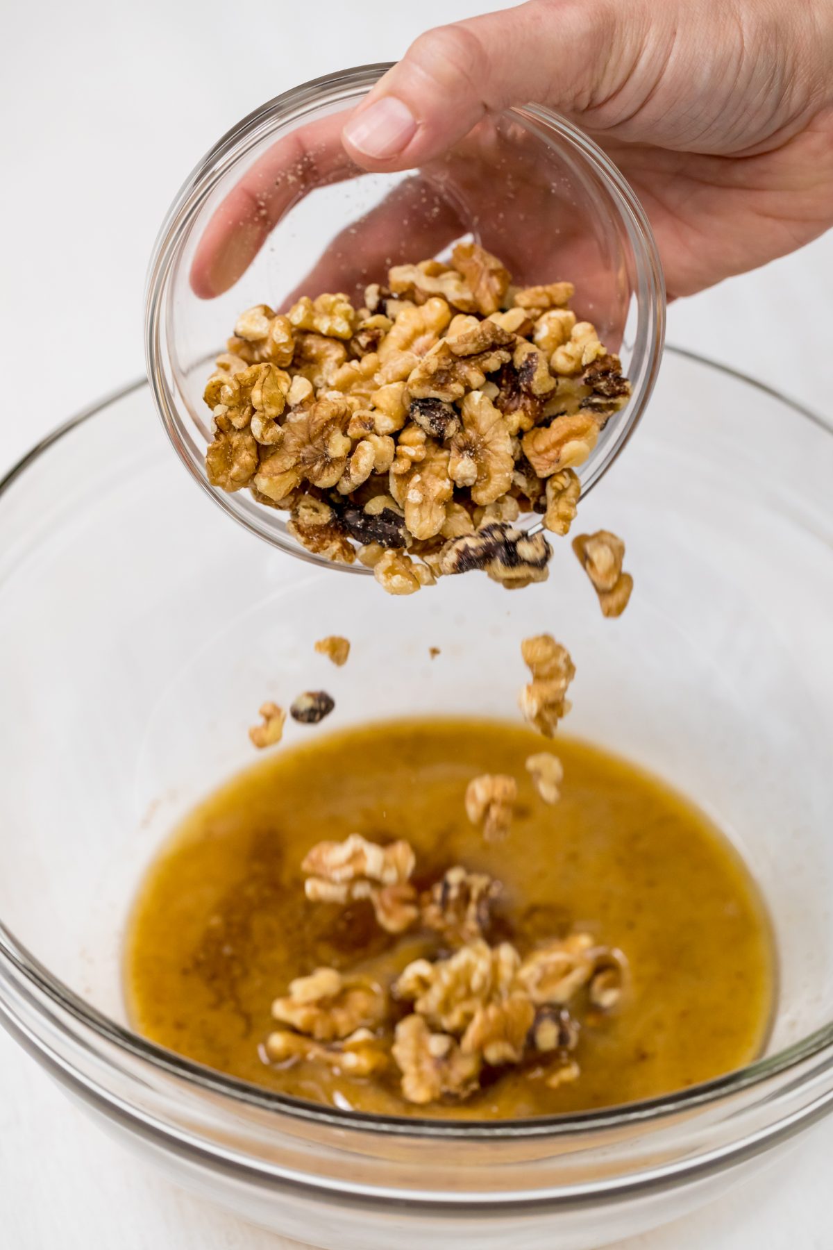 Adding walnuts to the nut mix