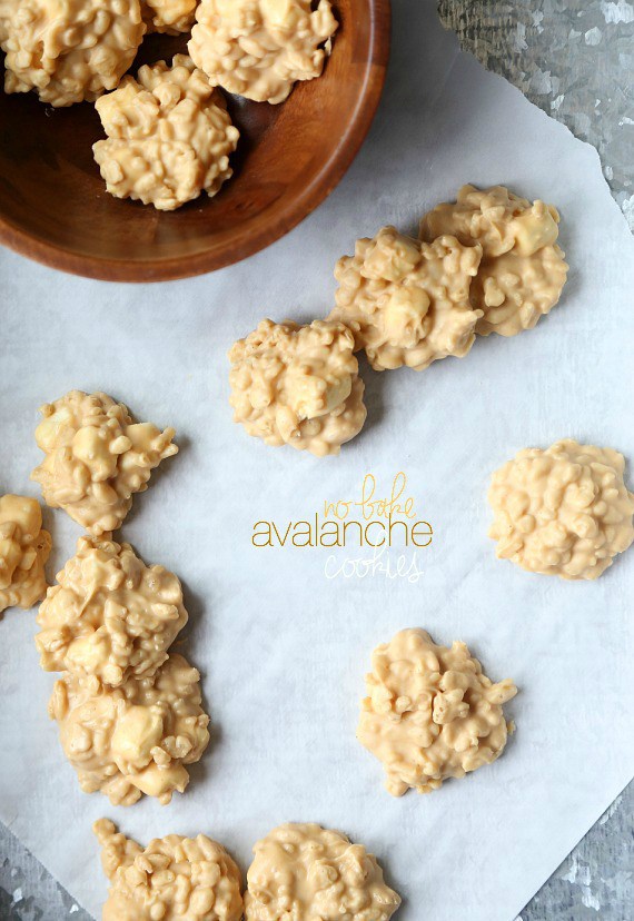 No-bake avalanche cookies