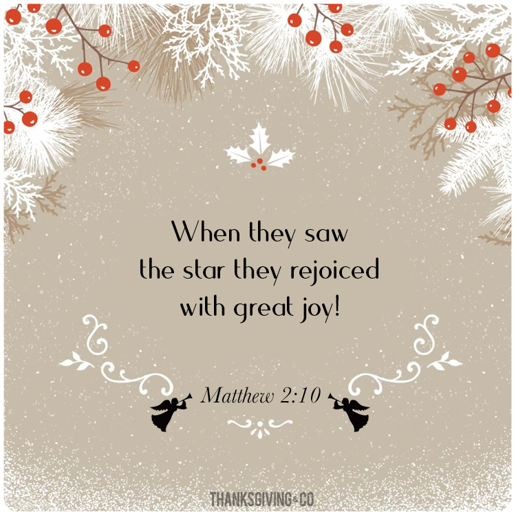 Christmas quotations - Matthew 2:10