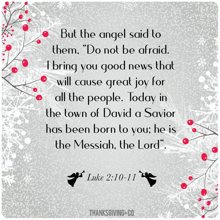 Christmas quotes from the Bible - Luke 2:10-11