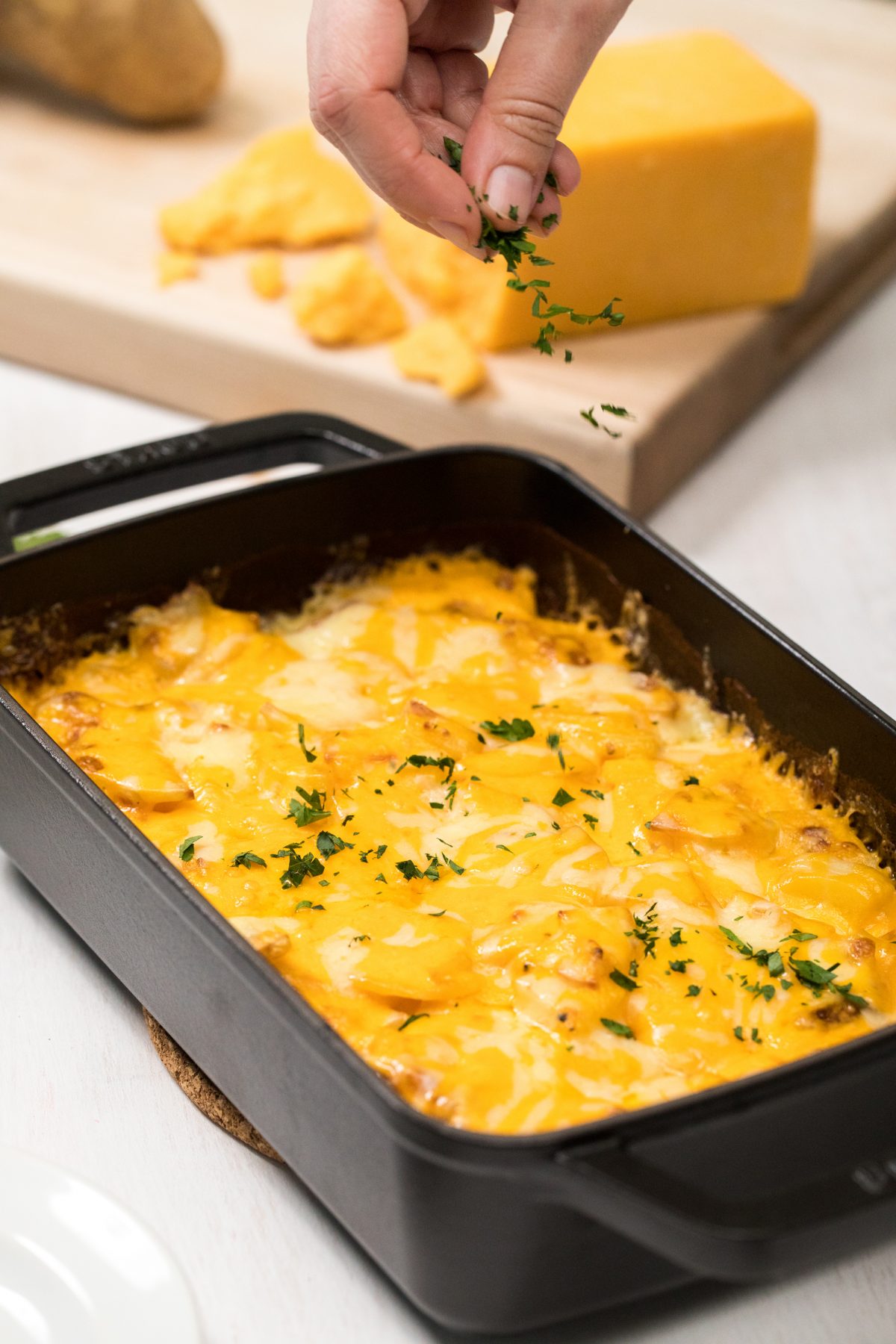 Potatoes and cheese