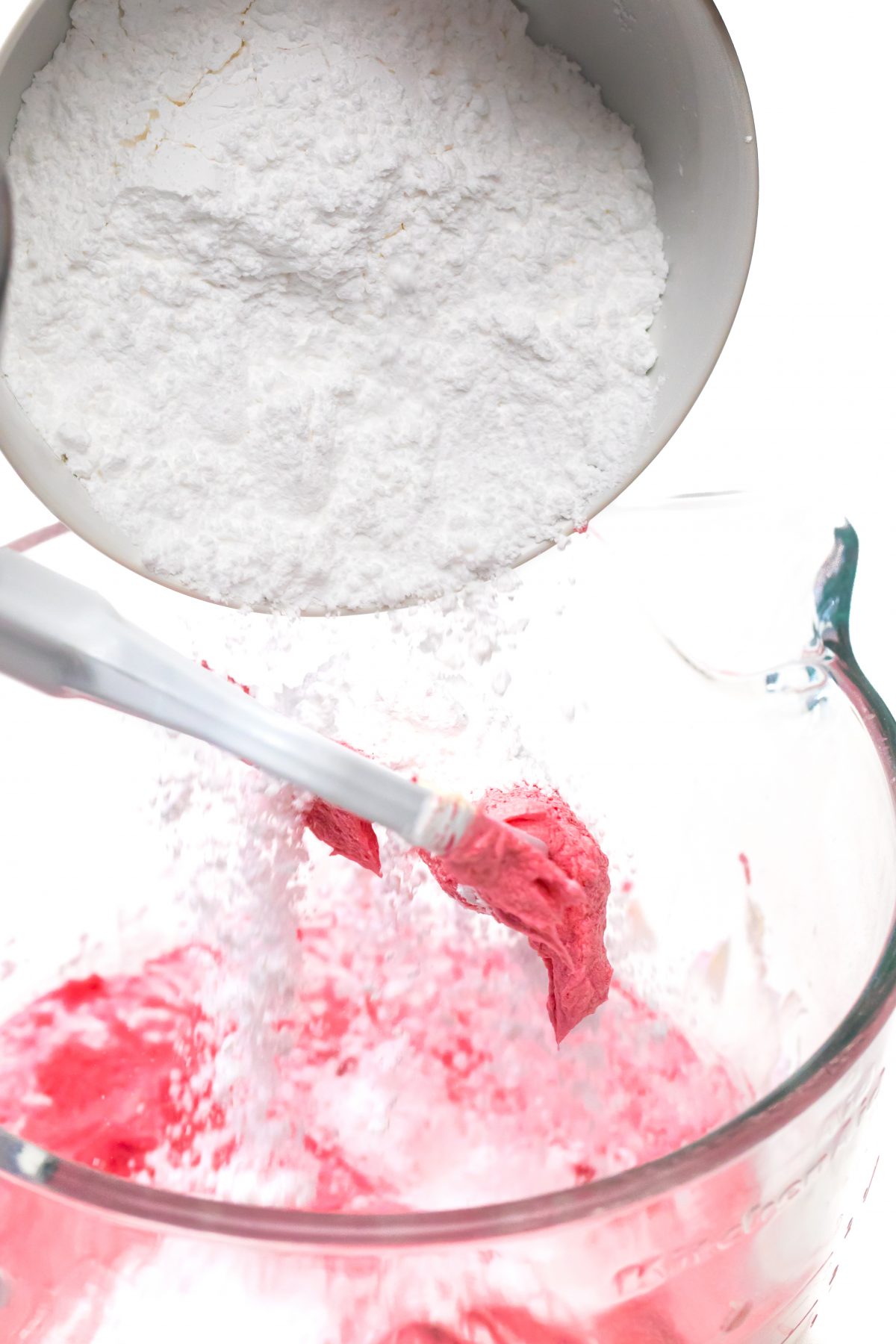 Mix powdered sugar to bowl