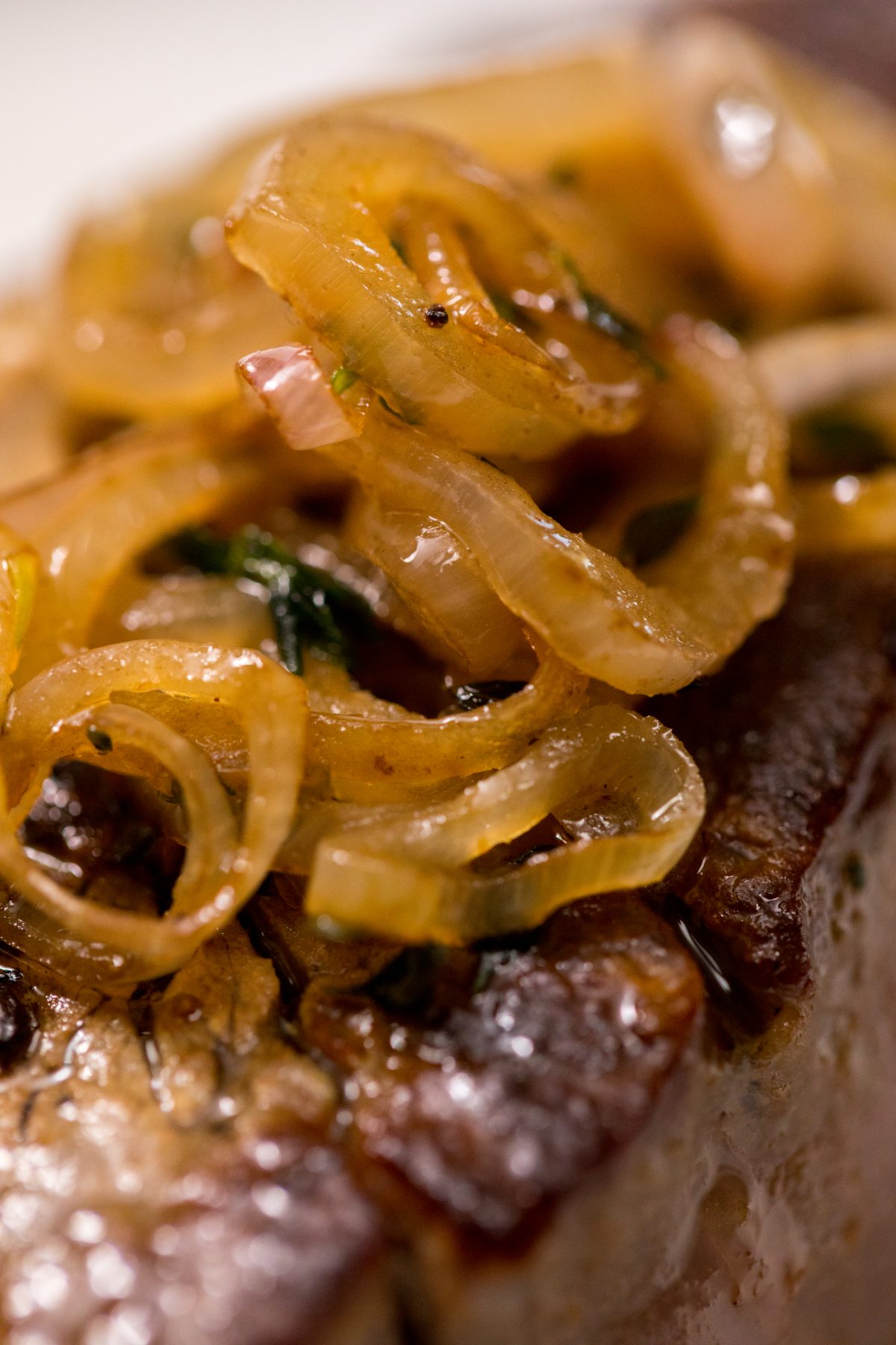 Pan-seared filet mignon with shallot butter