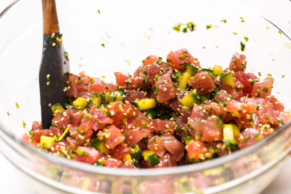 How delicious does this Tuna tartare look?