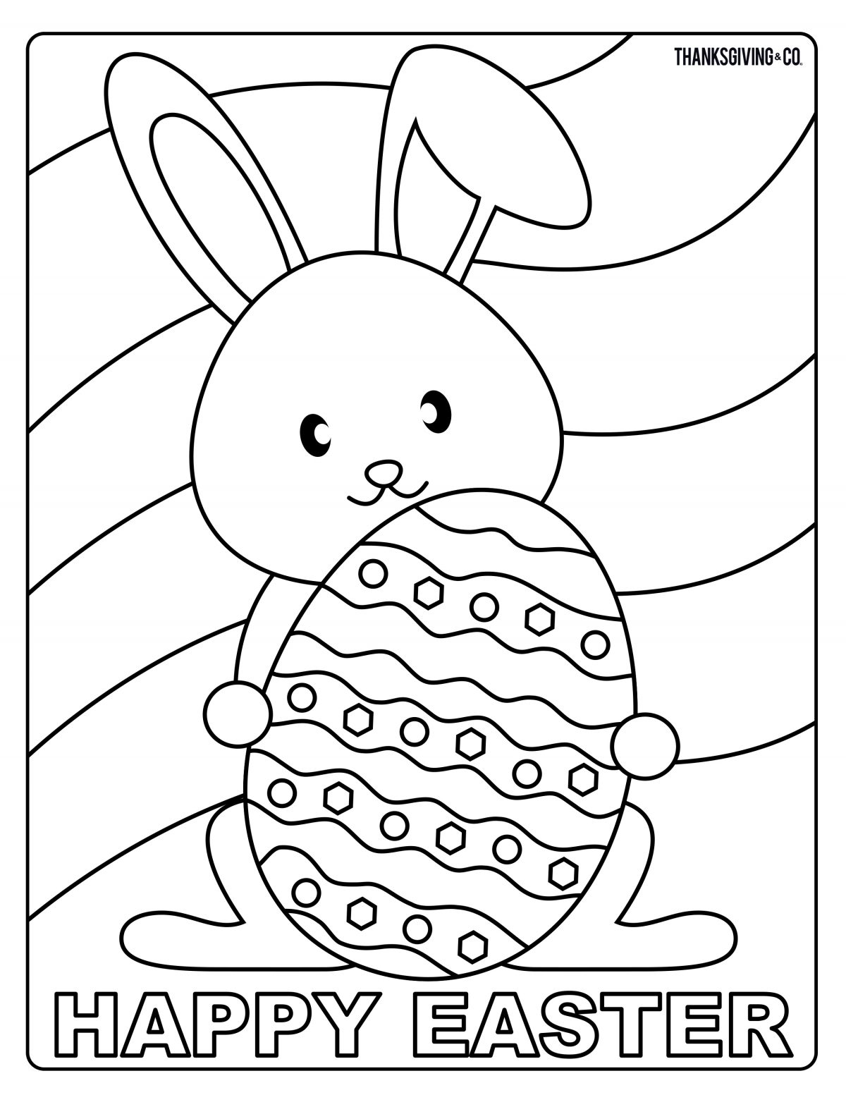 Download Sweet and sunny spring & Easter coloring pages