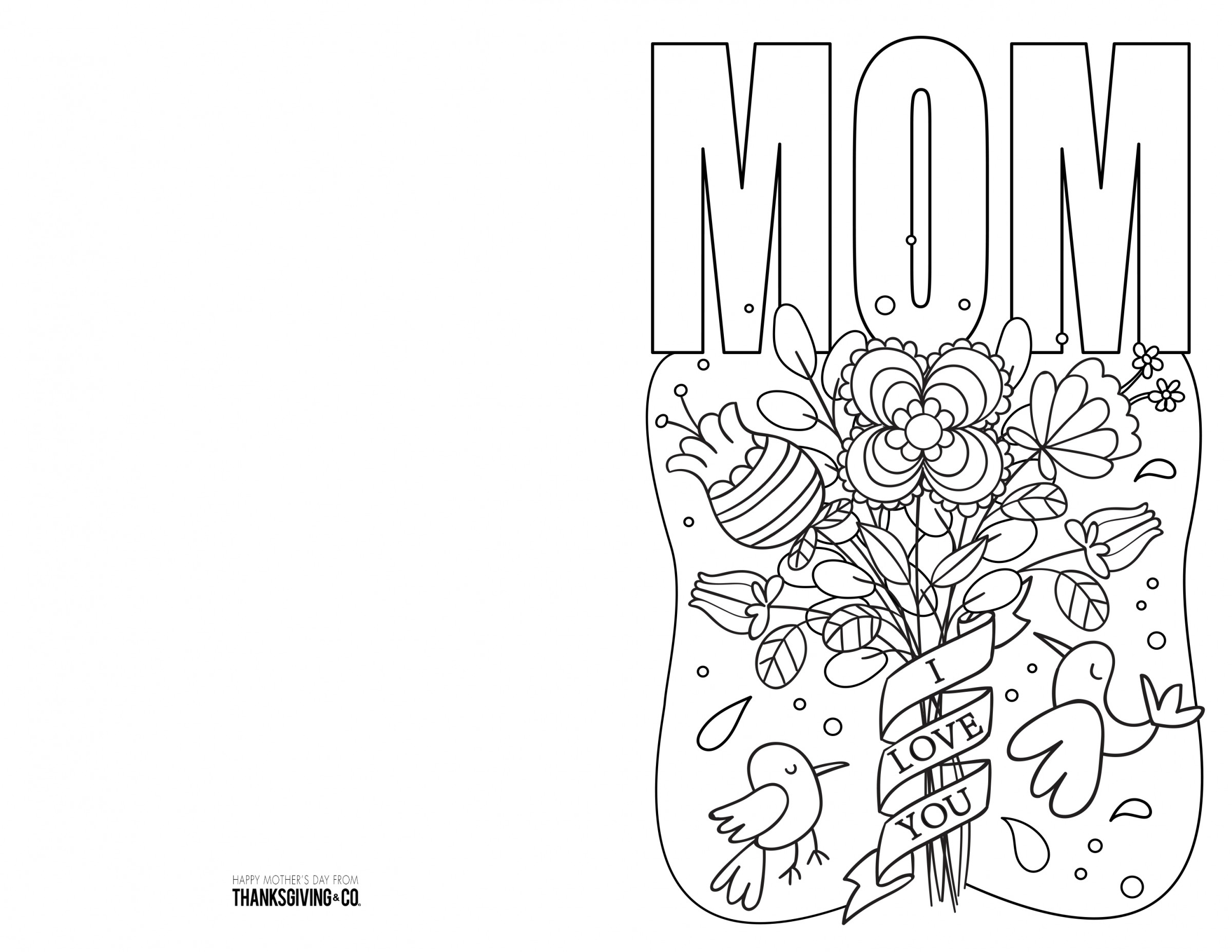 4 Free Printable Mother s Day Ecards To Color