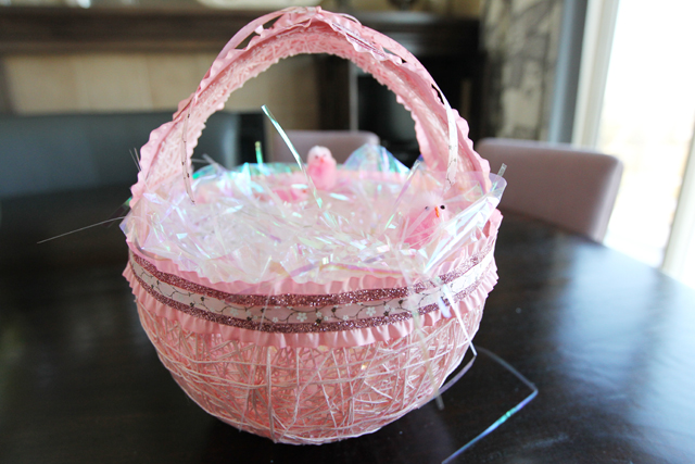 DIY string Easter basket