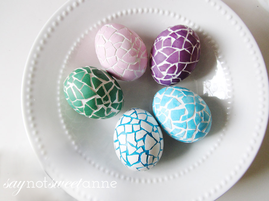 Mosaic Easter eggs