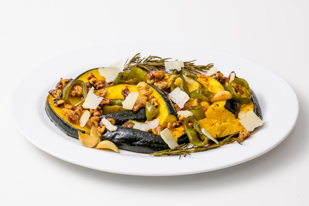 As easy as that for Roast squash, manchego and honey paprika dressing