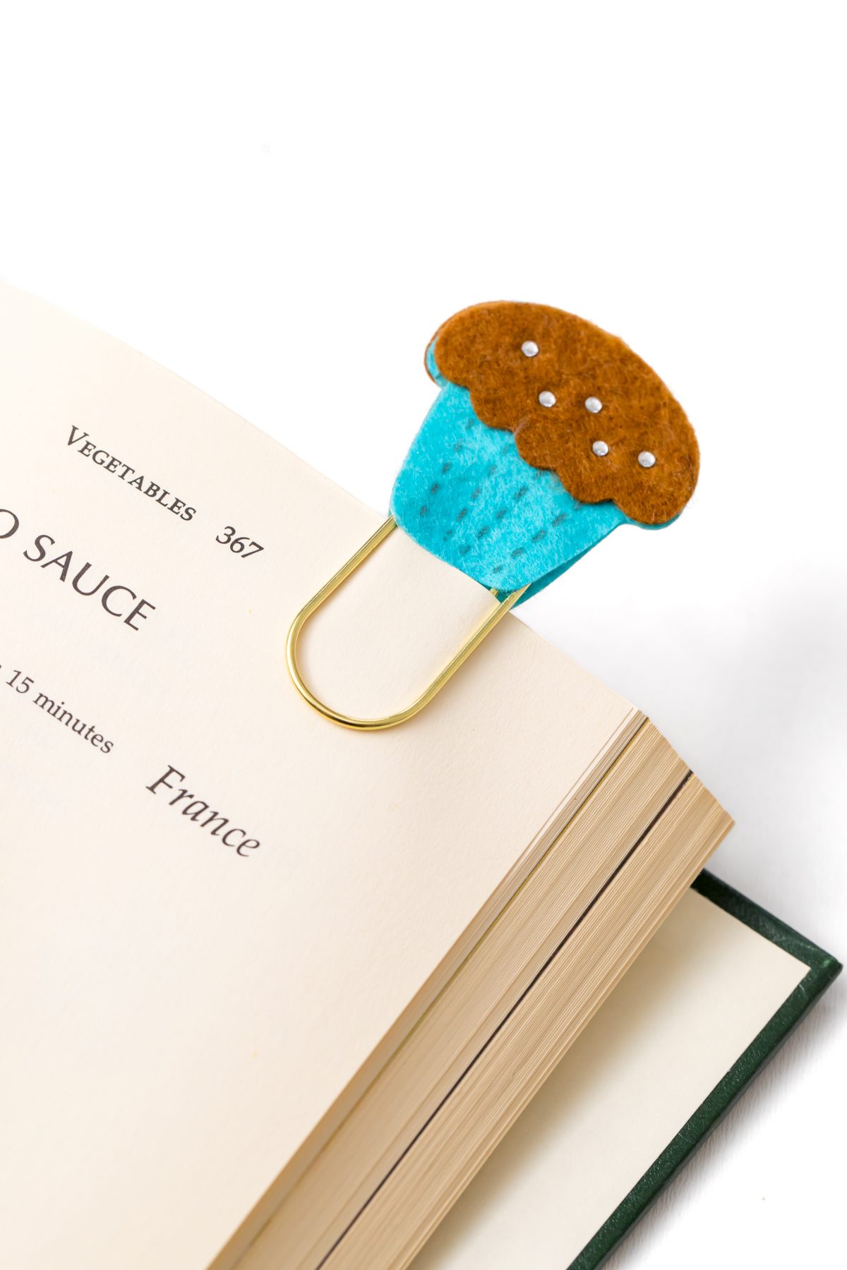 Adorable and useful cupcake paperclip bookmark craft