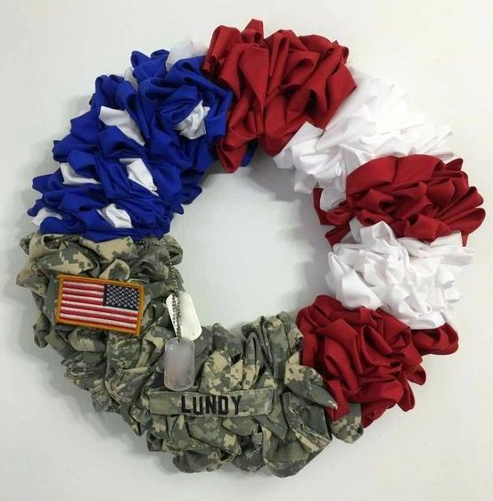 DIY Army wreath