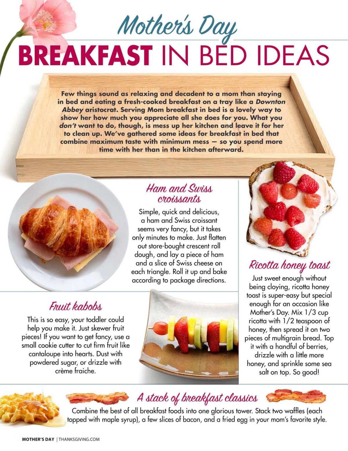 Mother's Day breakfast-in-bed ideas & recipes