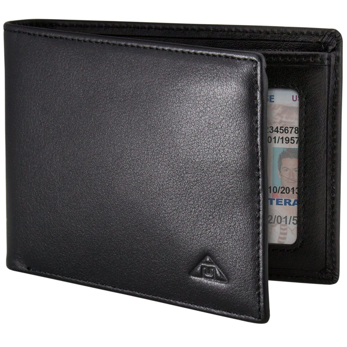Motion Trend Men's RFID Wallet - Nappa Leather RFID Blocking Bifold Wallet, Black