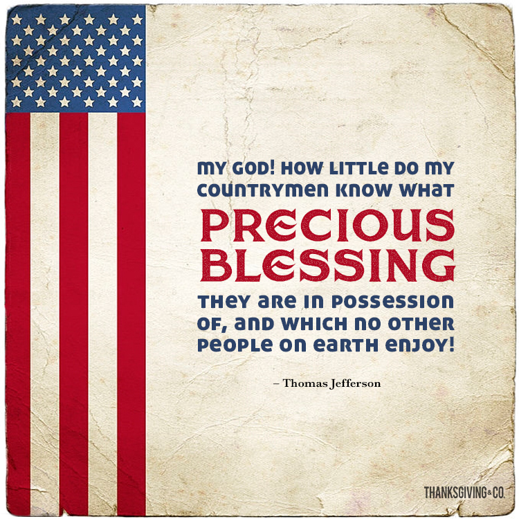 Thomas Jefferson on gratitude