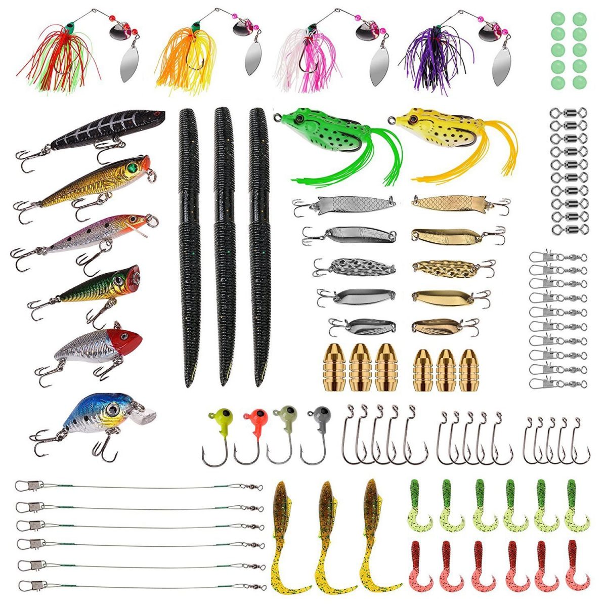 collection of fishing lures