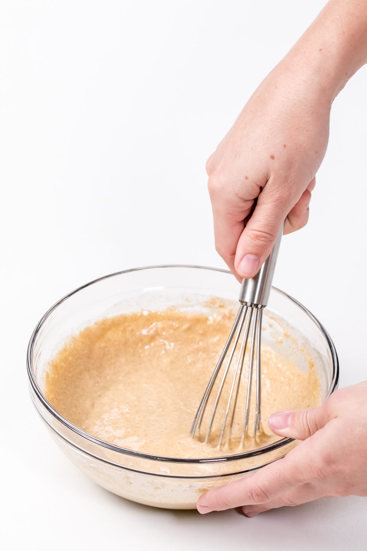 Whisk milk and egg into remaining flour mixture