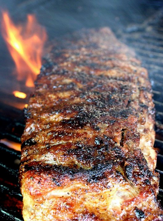Barbecue dry-rub pork ribs