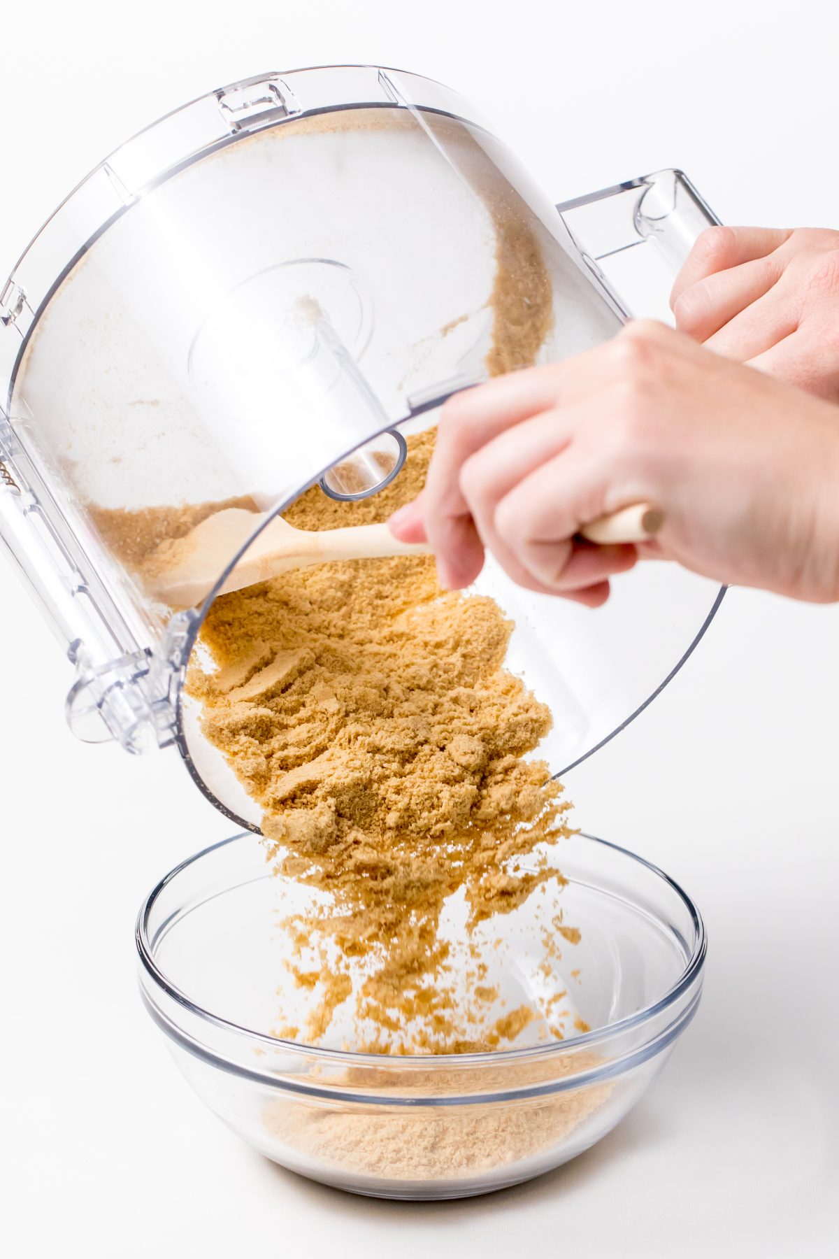 Use a food processor to finely grind graham crackers