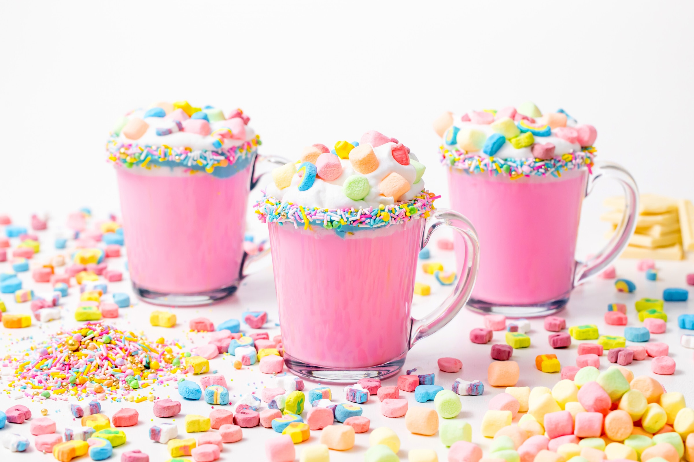 This unique, fun and easy unicorn hot chocolate will make all the