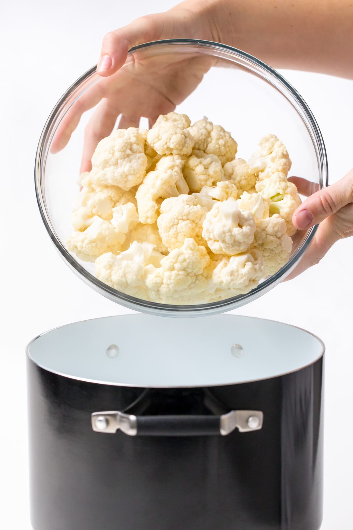 Cook the cauliflower in a large pot of boiling water