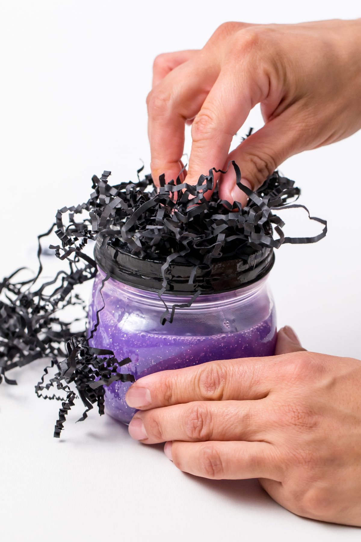 Create hair on monster jar