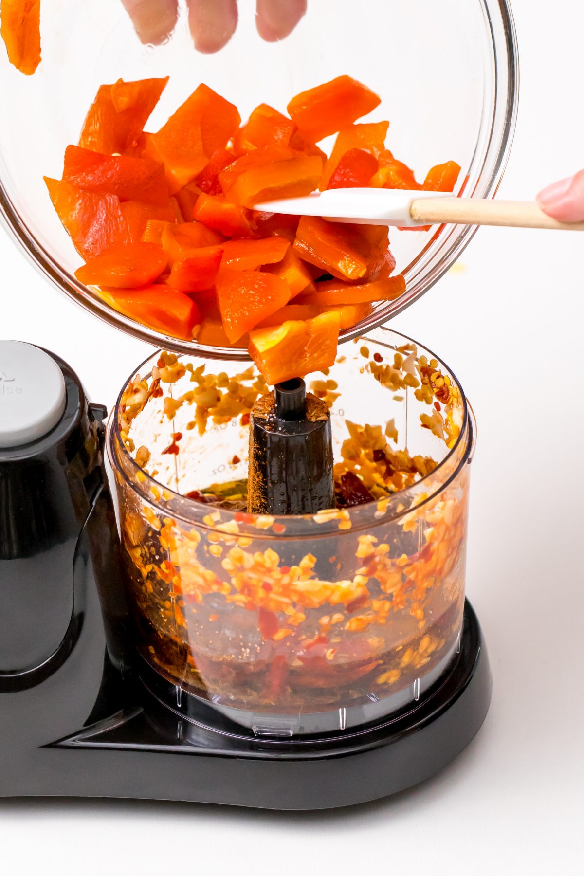 Place all ingredients in food processor or blender for Harissa paste and harissa butter