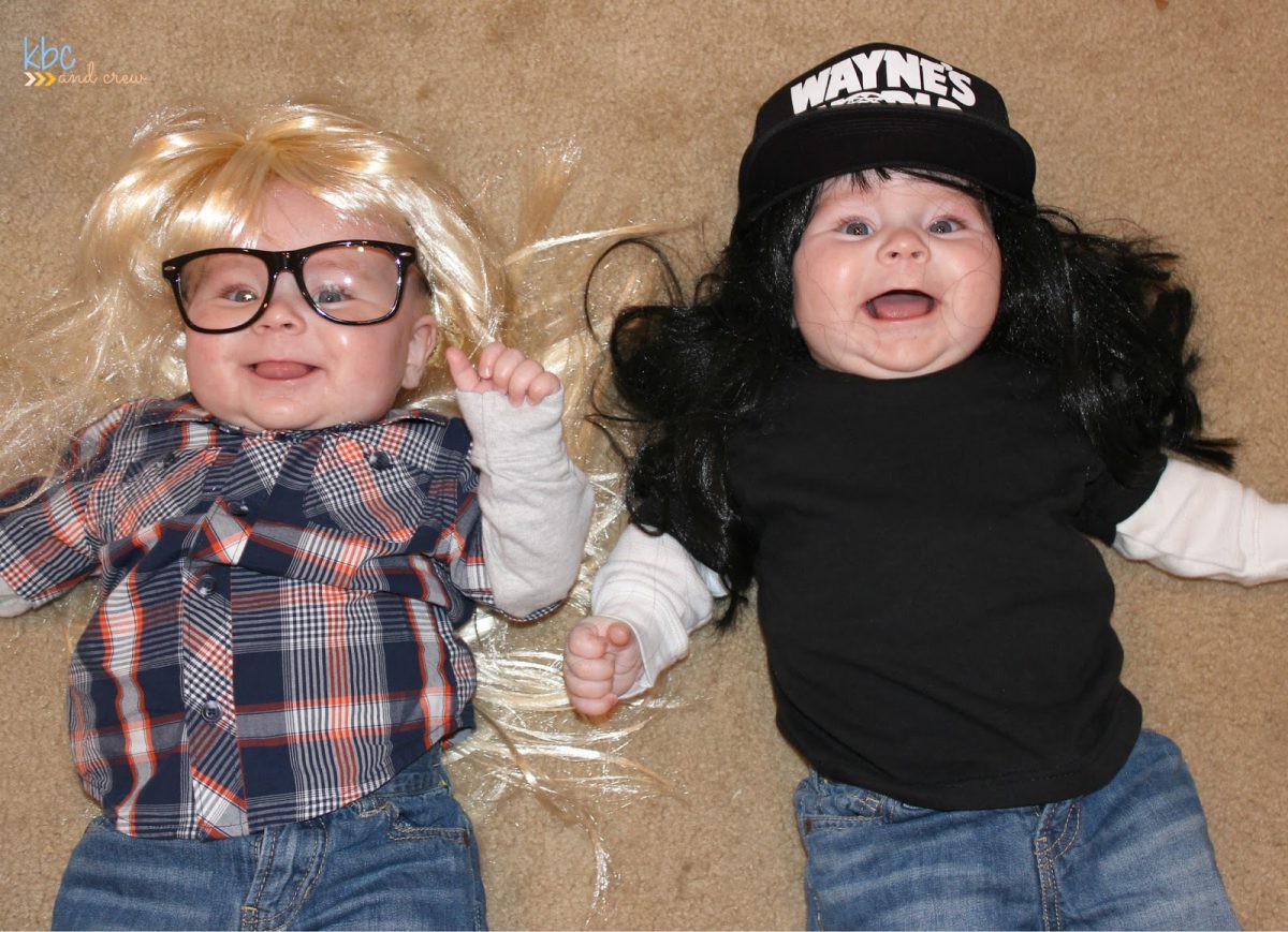 Wayne and Garth baby costume