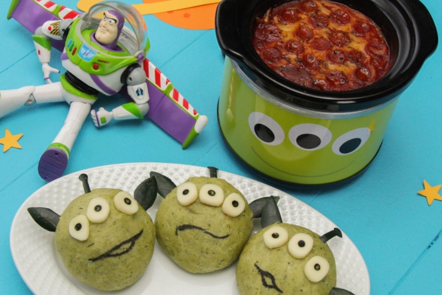 Dinner and a movie Toy Story Pizza Planet fondue