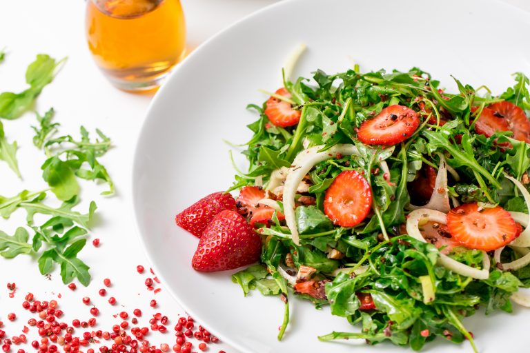 5D4B0742 - Strawberry, Fennel and Arugula Salad with Cacao Nibs