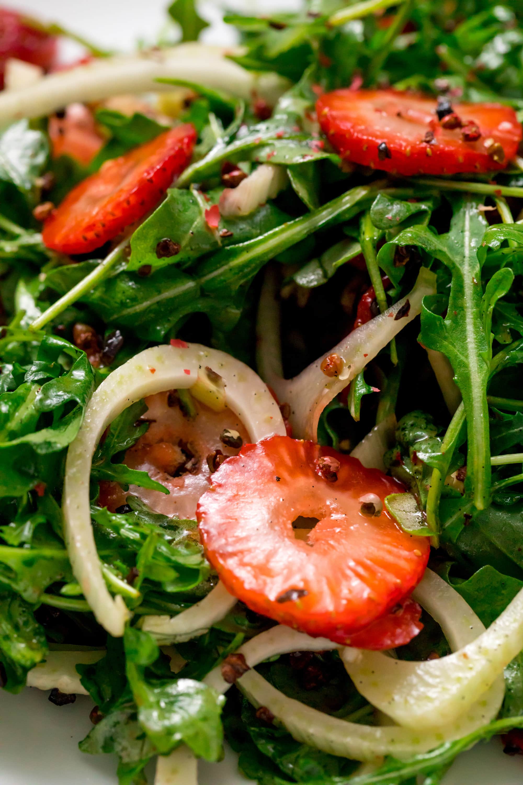 5D4B0799 - Strawberry, Fennel and Arugula Salad with Cacao Nibs