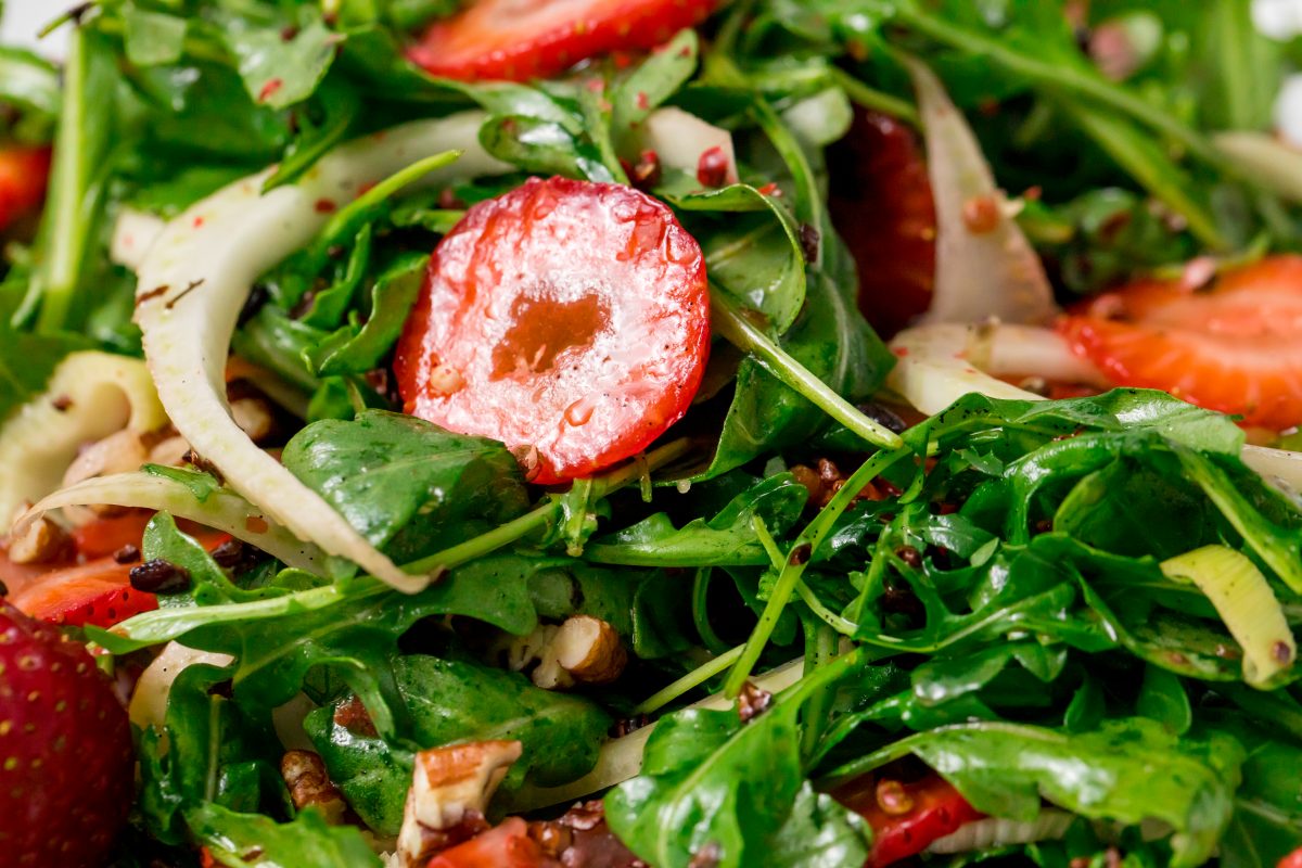 5D4B0844 - Strawberry, Fennel and Arugula Salad with Cacao Nibs